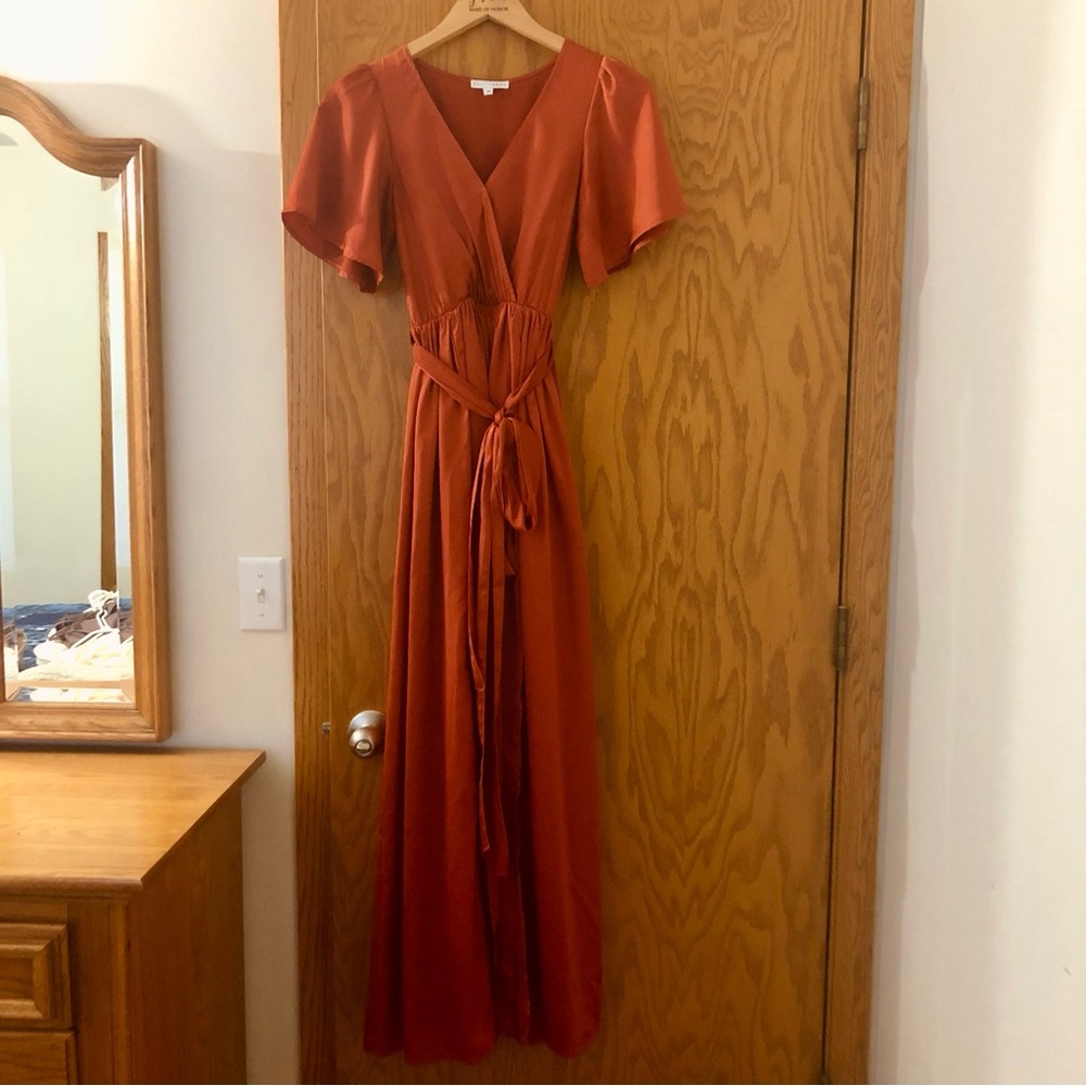 Woman’s Baltic Born XS Rust Orange Bridesmaid Dress *RESCUE MISSION